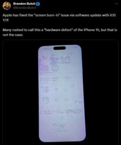 Apple-iPhone-15-screen-burn-in-issue-resolved