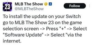 MLB The Show Update