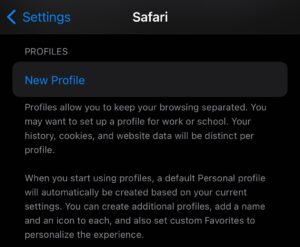 Safari-new-profile