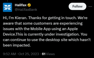 Halifax Bank support