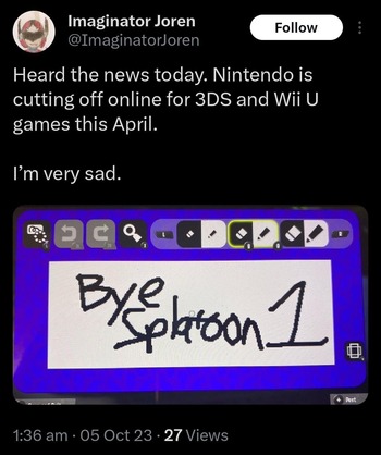 Nintendo 3ds wii u online services down