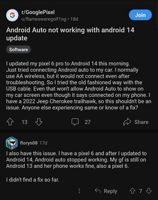 android-14-broke-android-auto-connection-google-pixel-1
