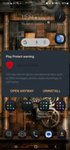 Google Play Protect detecting Samsung Wallet harmful app