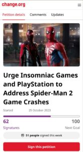 Spider-Man 2 petition