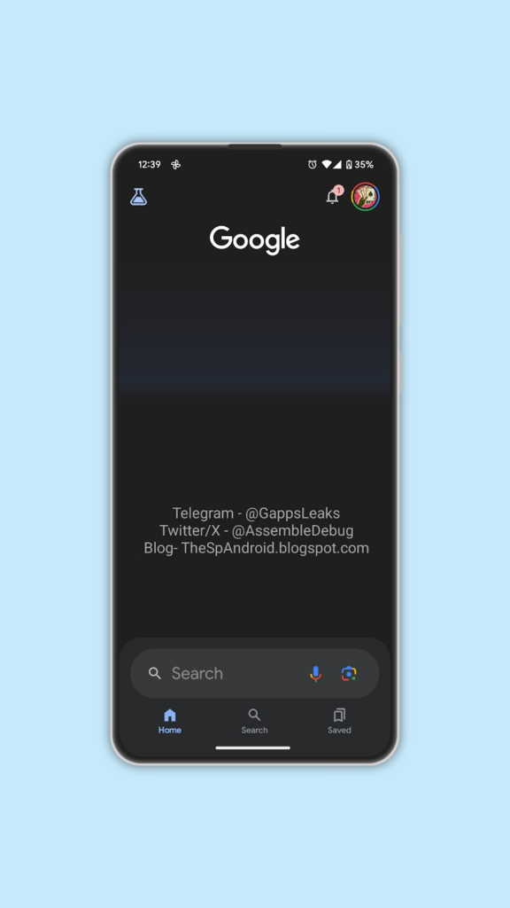 Google-Search-app-bottom-bar-dark-mode
