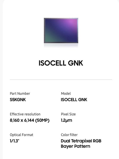 Pixel-8-ISOCELL-S5KGNK-camera-sensor