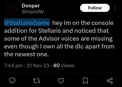 Stellaris advisor voices report