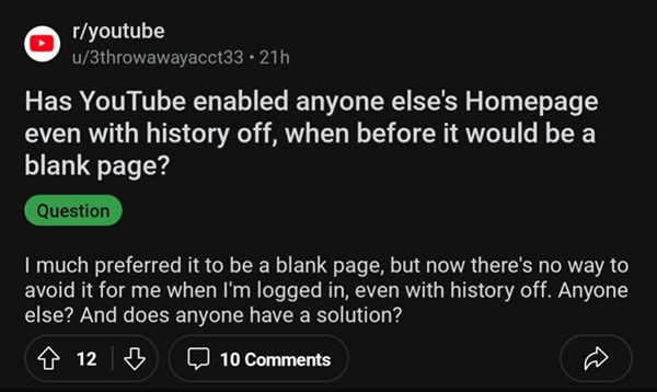 YouTube-home-feed-recommendations-with-watch-history-disabled