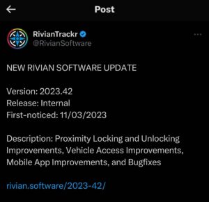 Rivian-software-update-tracker