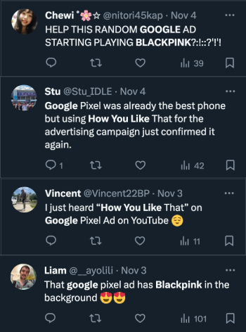 google-pixel-best-take-ad-with-blackpink-song