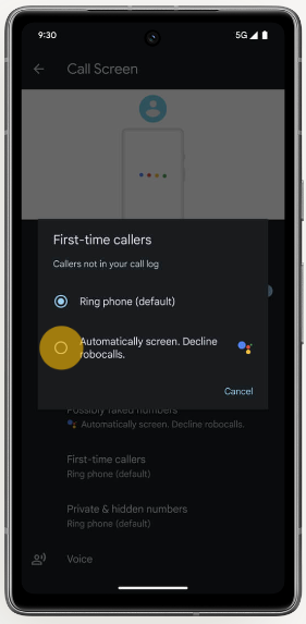 First-time-callers-advance-options