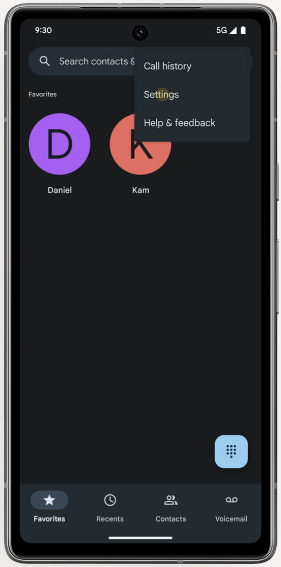 Phone-app-settings-on-google-pixel