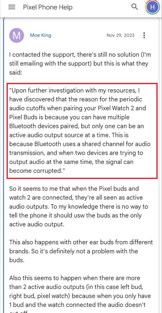 Pixel Buds ASeries audio keeps dropping out on Pixel phones