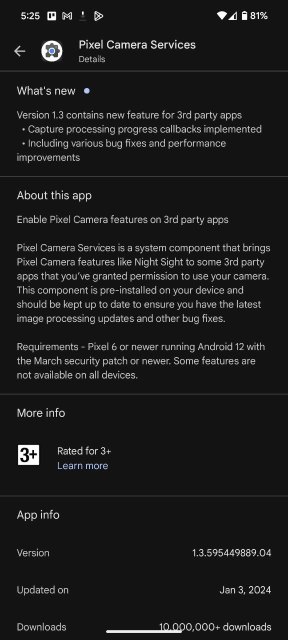 Google-Pixel-Camera-Services-update-to-version-1.3-changelog