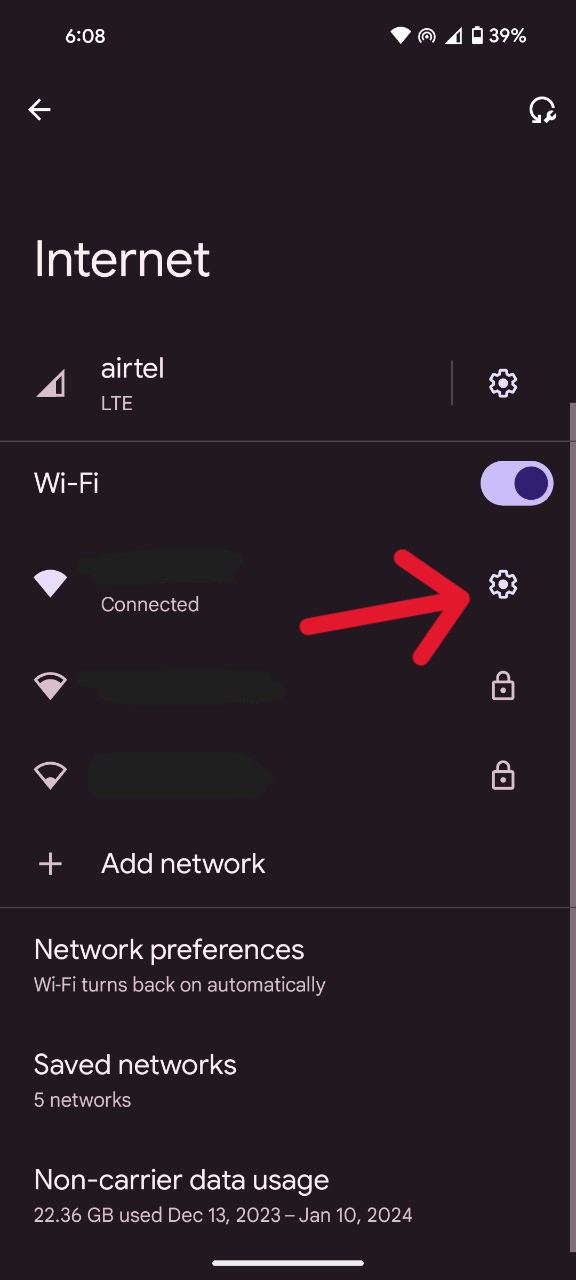 Internet-settings-screen