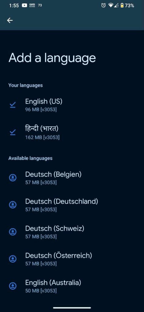 New-language-for-call-screen
