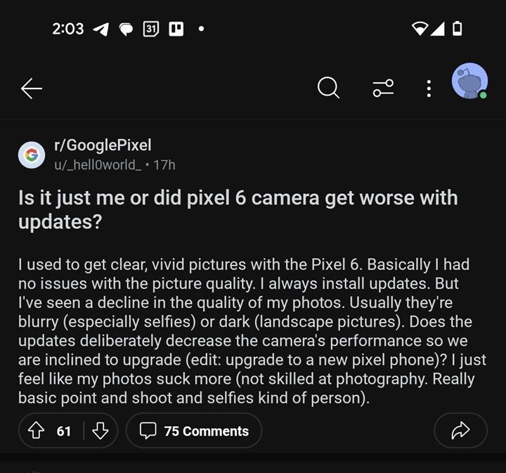 Reports-of-users-claiming-Google-Pixel-6-camera-quality-dropped-after-updates