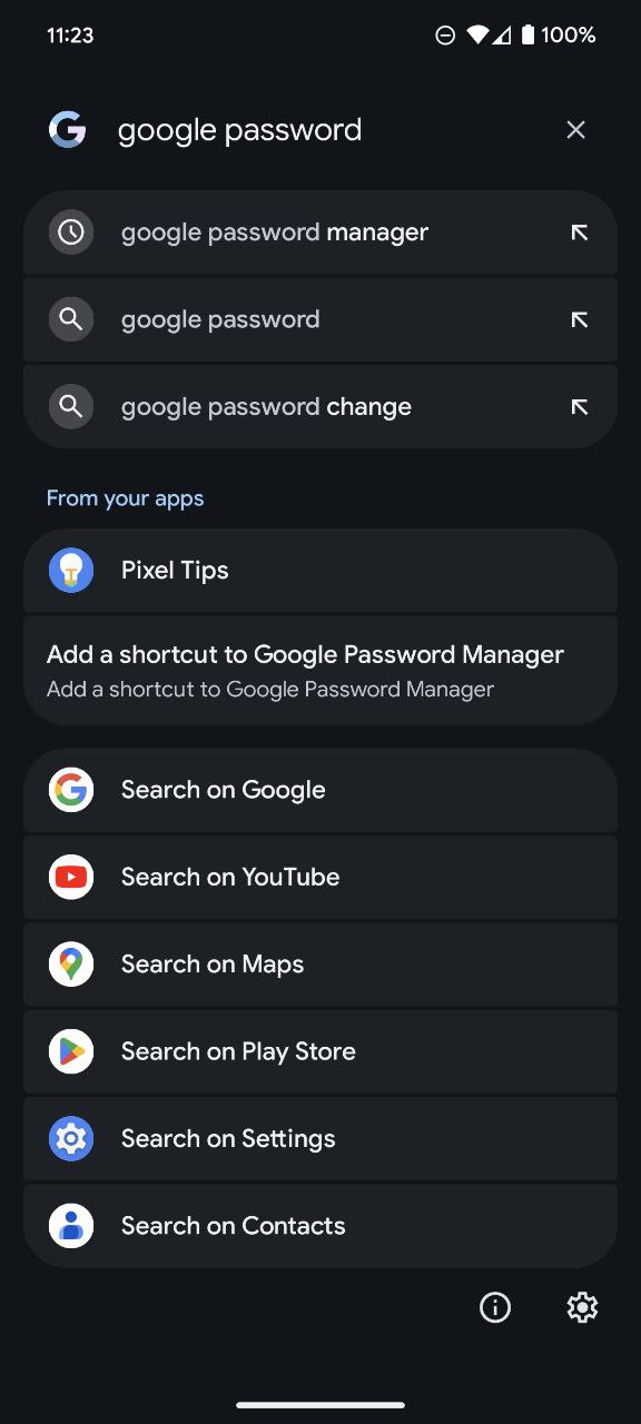 Search-for-Google-Password-in-Pixel-Launcher