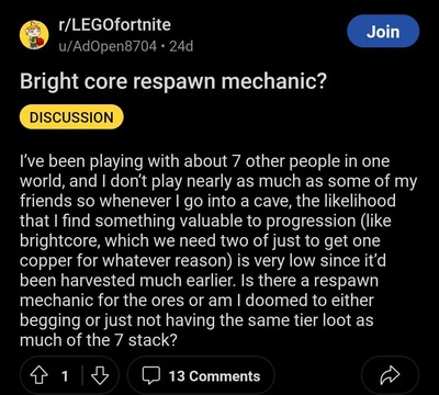 Lego Fortnite Bright Core report