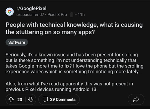 Google-Pixel-8-stuttering-and-jittering-when-scrolling-in-apps