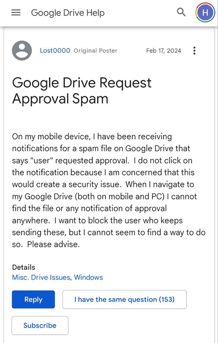 Google-Drive-request-approval-spam-notification
