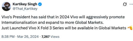Vivo's President's take