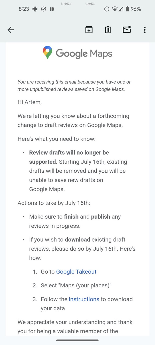 Google-Maps-draft-reviews