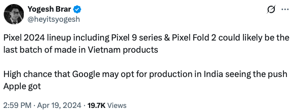 Pixel 9 and Pixel Fold 2 Vietnam