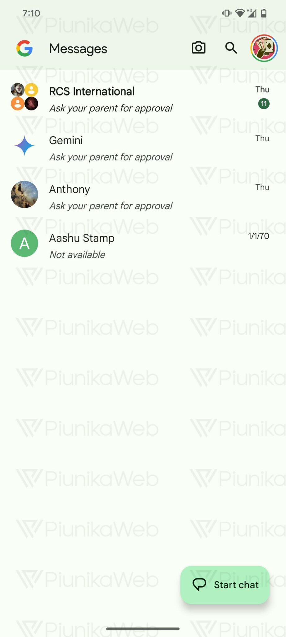 Google Messages preparing stricter parental control options