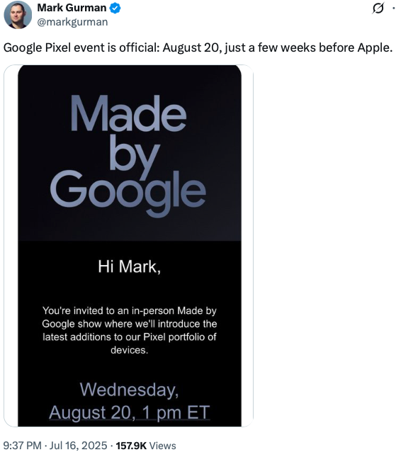 Pixel event