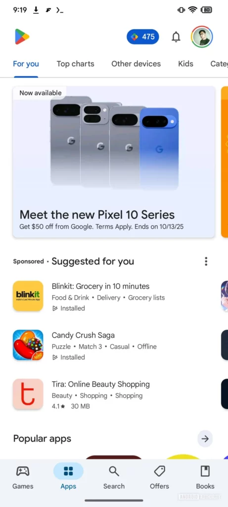 pixel-10-series-play-store-app