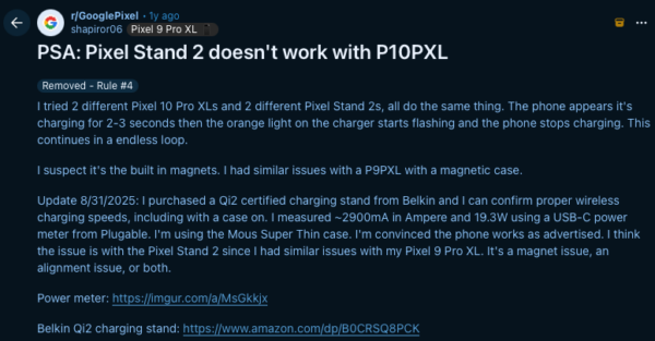 Pixel Stand 2 doesn't work with P10PXL