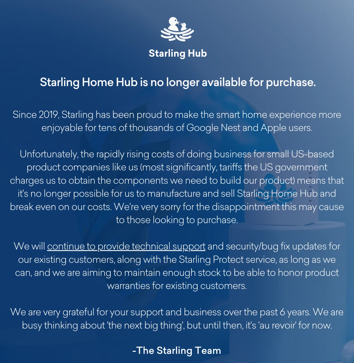 starling-website-notice
