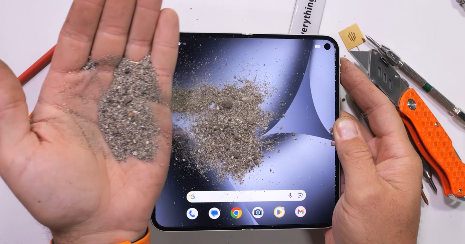 Did Google lie about the Pixel 10 Pro Fold's IP68 dust resistance? Yes, as per this video