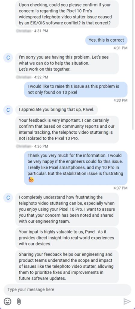 Google-support-acknowledges-EIS-OIS-software-conflict-for-Pixel-10-telephoto-video-stutter
