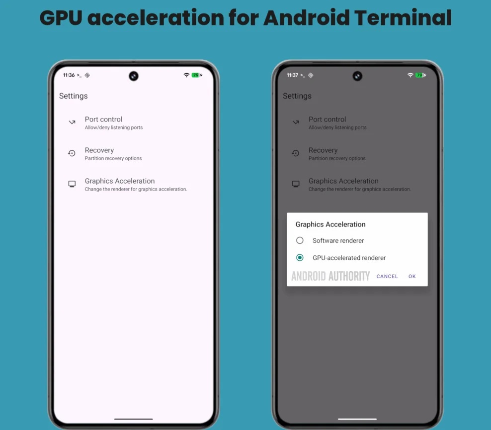 Graphics-acceleration-toggle-for-Android-Terminal