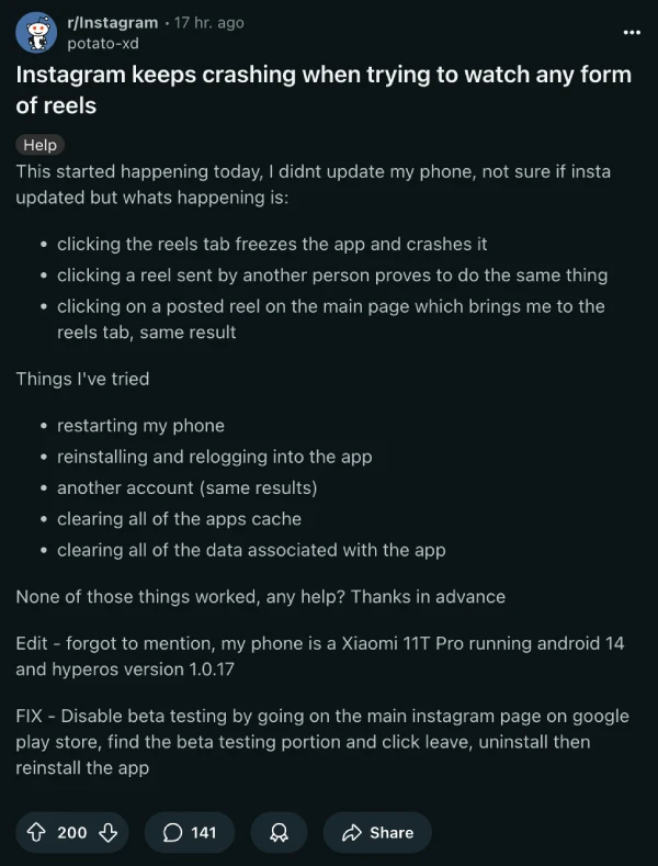 instagram-crashing-reels-issue