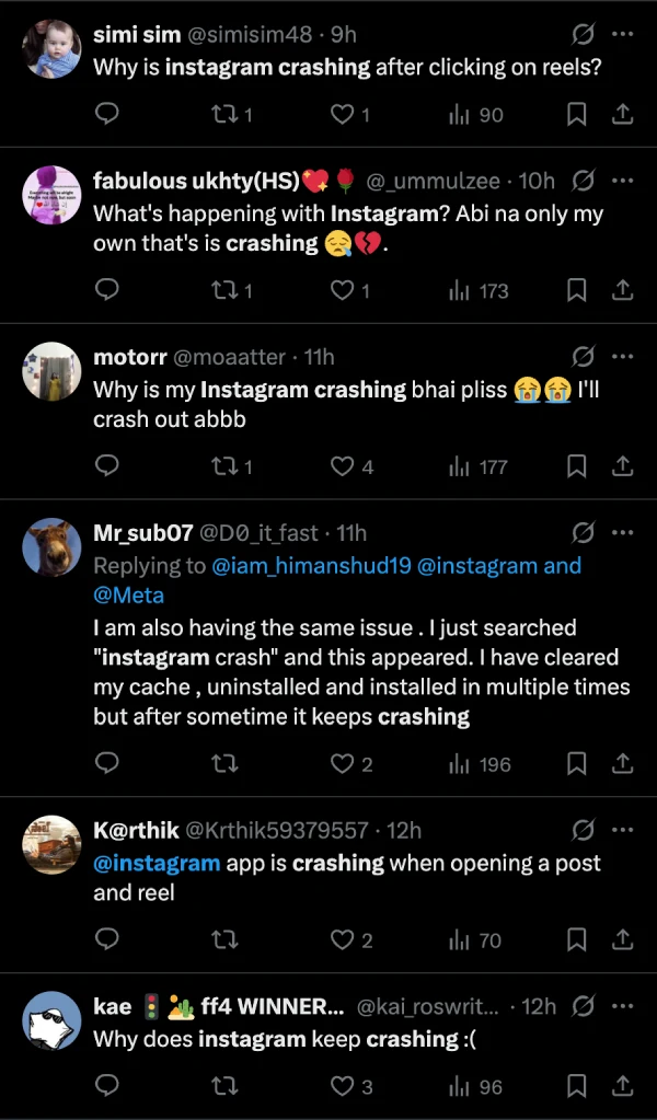instagram-crashing-reports-on-x