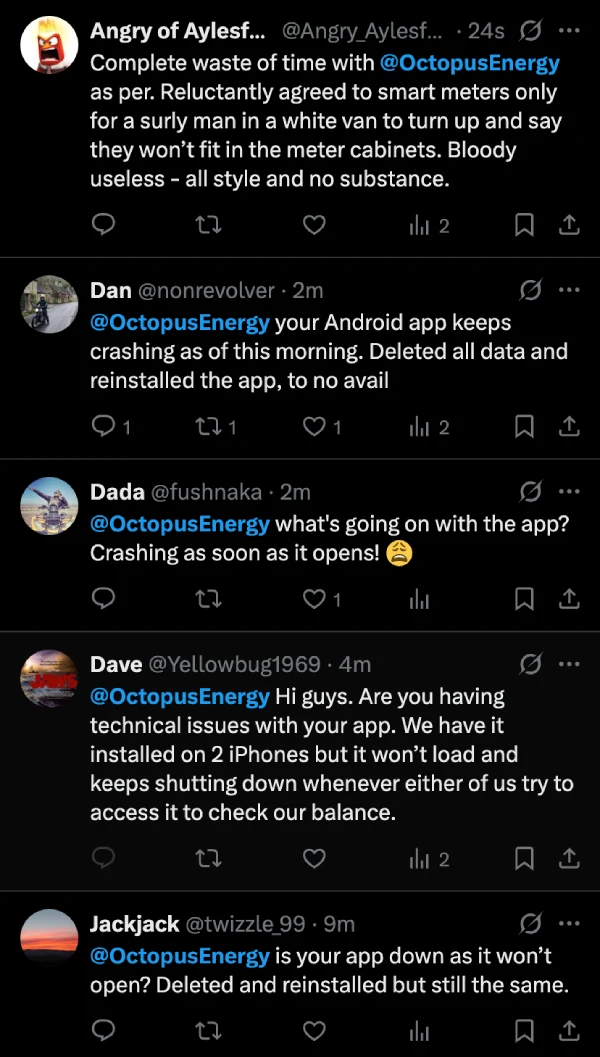octopus-energy-app-down-complaints-on-x