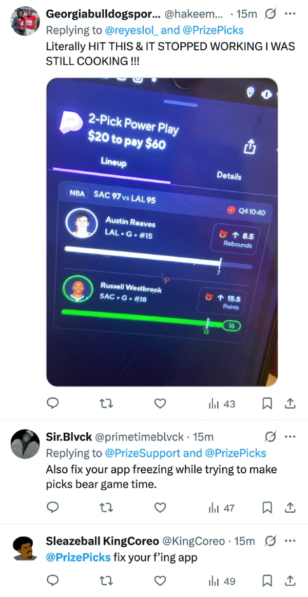 prizepicks-app-crashing-freezing-complaints-on-x