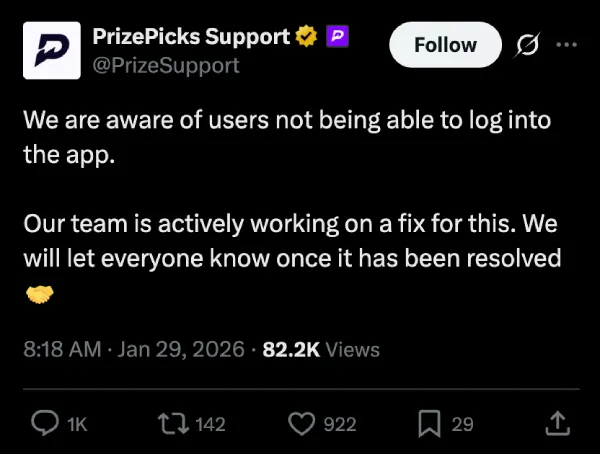 prizepicks-login-outage-acknowledged