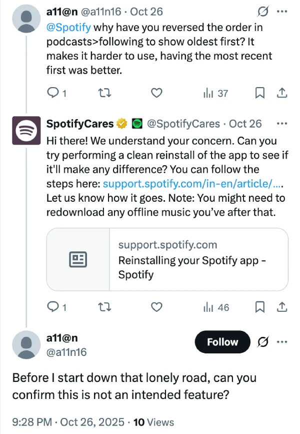 spotify-response-podcast-following-tab-issue