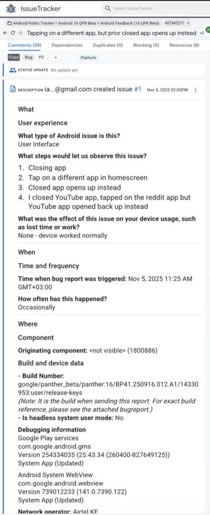 Pixel launcher bugs