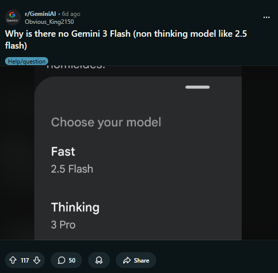 Users-asking-for-Gemini-3-Flash