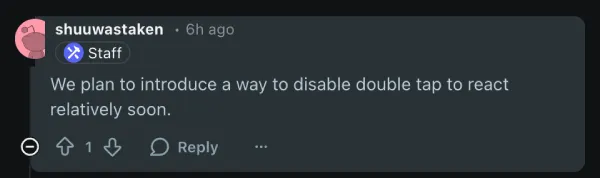 discord-double-tap-to-react-toggle-off-coming