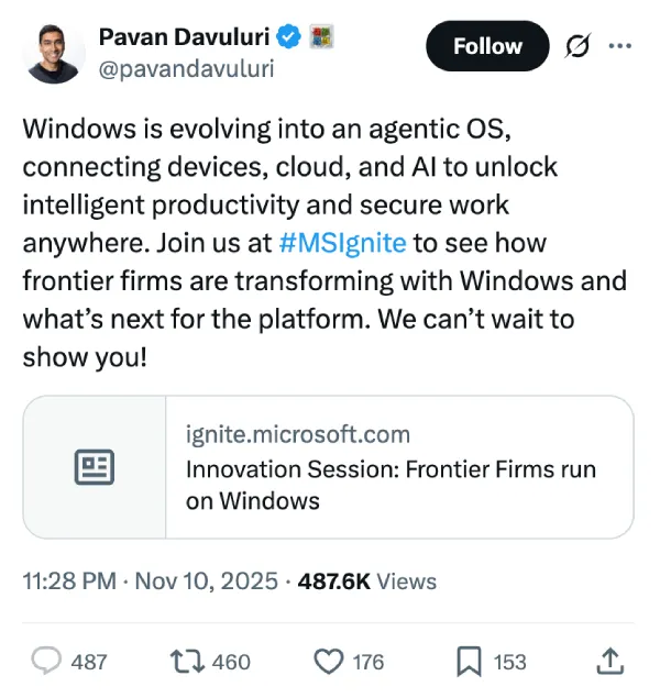 pavan-davuluri-agentic-os-post-on-x