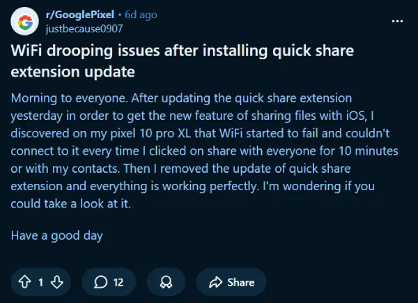 pixel-10-wifi-drop-from-quick-share-after-airdrop-update-complaint-2