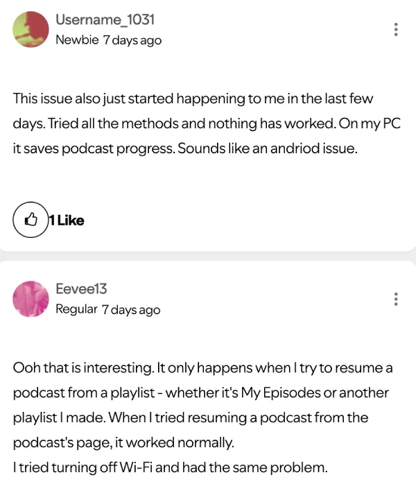 spotify-podcast-not-resuming-from-paused-time