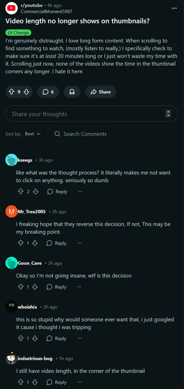 youtube-new-ui-video-length-hidden-report