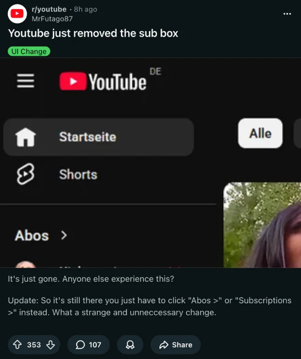 youtube-subcriptions-tab-missing-again